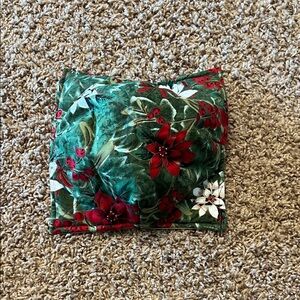 Floral Green and Red microwave bowl holder